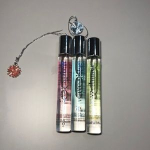 3 roll on perfumes/Cucumber Melon(green),Berry Citrus(pink),Ocean Splash(blue)